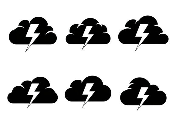 Cloud Lightning Bolt Icon SVG: A Versatile Tool for Creative and Productive Workflows