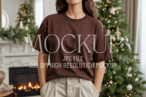 Comfort Colors Chocolate Mockup