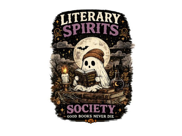 Discover the Halloween Literary Spirits Society PNG