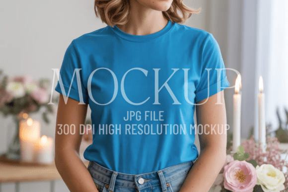 Enhancing Your Design Workflow with the Valentines Day Turquoise T-Shirt Mockup