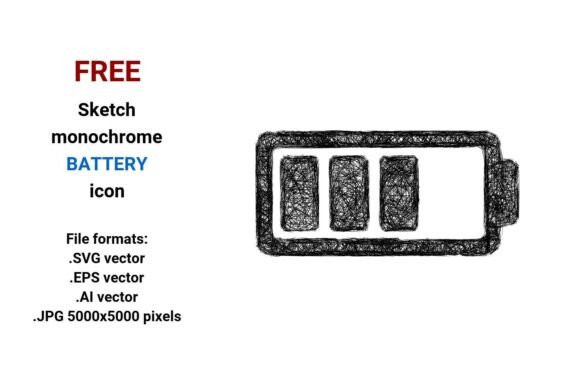 FREE Sketch Battery Icon: A Versatile Resource for Designers and Developers