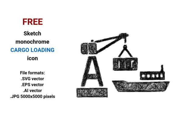 Free Sketch Cargo Loading Icon