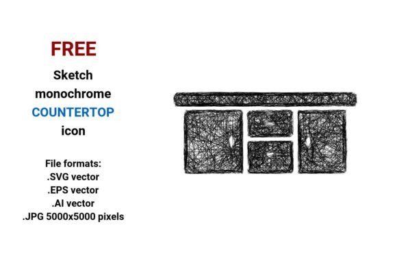 FREE Sketch Countertop Icon: Scalable, Stylish Resources for Designers and Developers