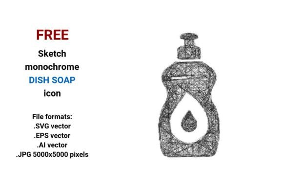 FREE Sketch Dish Soap Icon: A Strategic Tool for Design and Branding