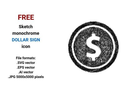 FREE Sketch Dollar Sign Icon: A Versatile Resource for Designers and Professionals