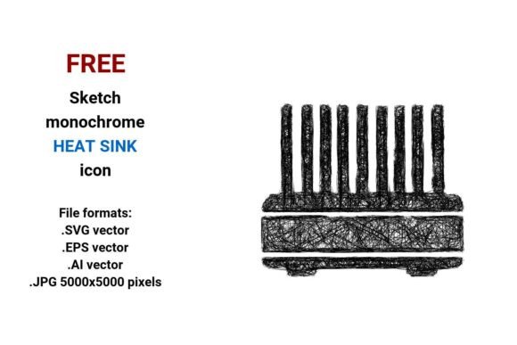 FREE Sketch Heat Sink Icon: A Creative Solution for Modern Design Needs