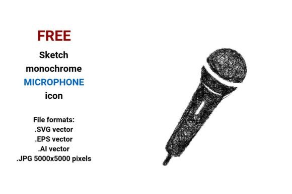 FREE Sketch Microphone Icon: A Strategic Tool for Design and Communication