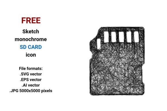 FREE Sketch Sd Card Icon: A Versatile Tool for Designers and Developers