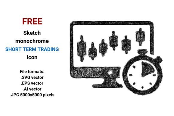 Free Sketch Short Term Trading Icon
