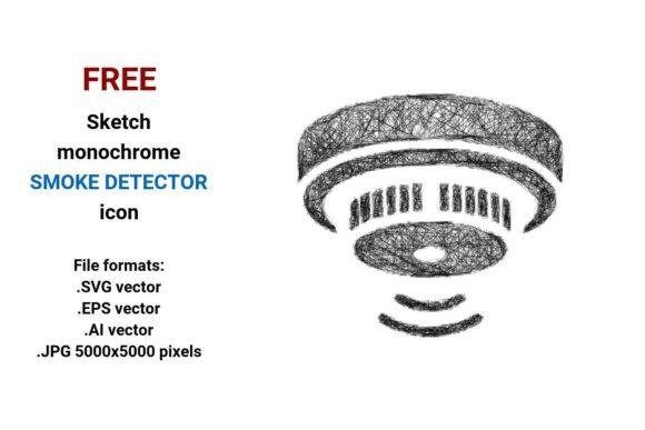 FREE Sketch Smoke Detector Icon: A Practical Choice for Designers and Developers