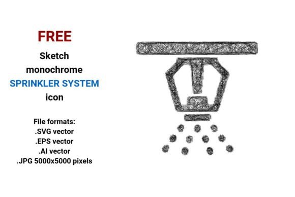 FREE Sketch Sprinkler System Icon: A Versatile Tool for Designers and Developers