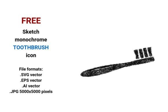 FREE Sketch Toothbrush Icon: A Versatile Tool for Designers and Creators