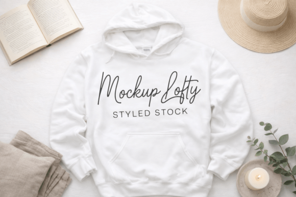 Gildan 18500 White Hooded Mockup: A Professional Tool for Designers and Brands