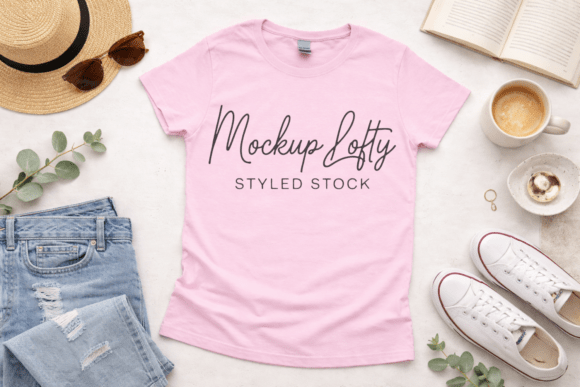 Gildan 5000L Light Pink Mockup: A Versatile Tool for Design Presentations