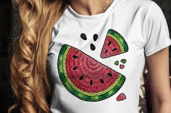 Juicy Watermelon Slices with Seeds: A Versatile, Print-Ready Design for Creative Projects