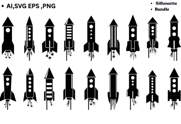 Mastering Digital Crafting with Rocket Ship SVG Bundle Silhouette