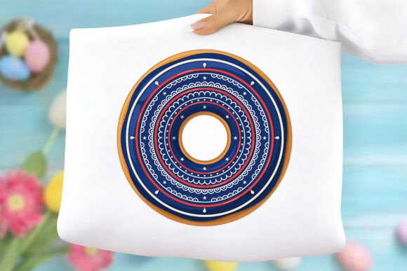 Patriotic Mandala Donut PNG
