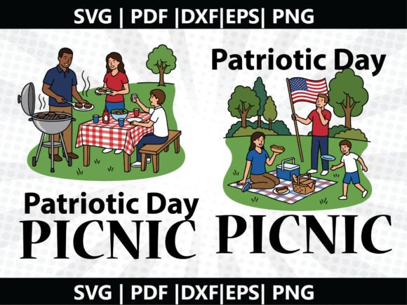 Patriotic Picnic SVG Cricut Cut File: Your All-in-One Design for Summer Celebrations