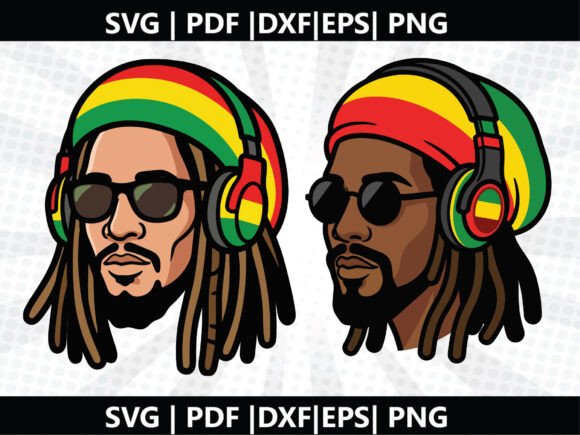 Rasta Man SVG Cricut Cut File