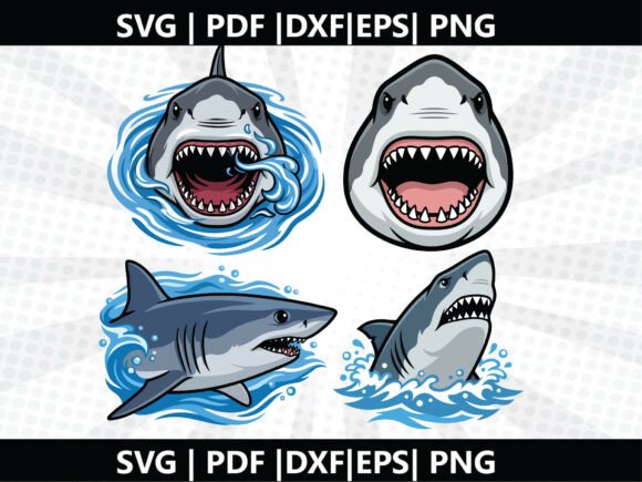 Shark Fish SVG Cricut Cut File