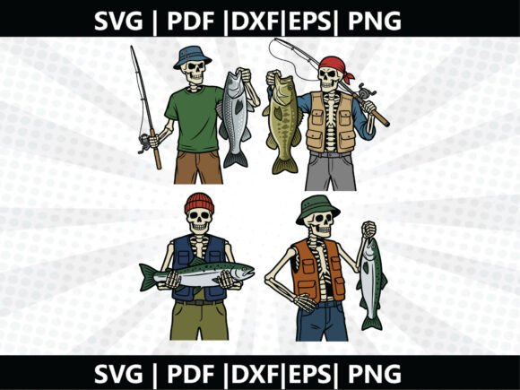 Skull Fisher SVG Cricut Cut File: A Versatile Vector Asset for Makers Across Disciplines