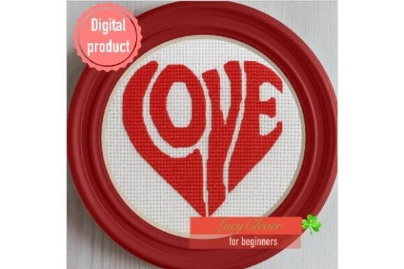 Stitch Your Heart Out with the Coral Love Cross Stitch Pattern PDF