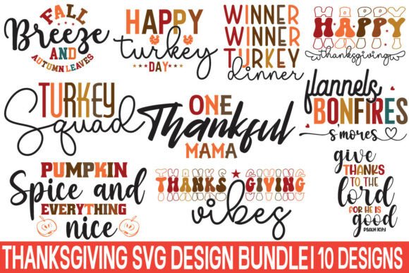Thanksgiving Svg Design Bundle