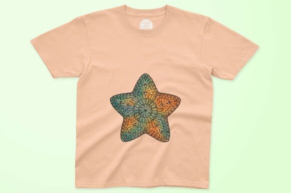 Vibrant Star Shape with Intricate