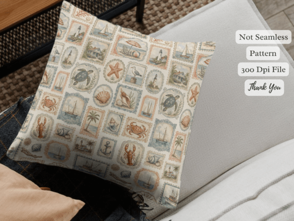 Vintage Coastal Travel Frames Digital Pa: Where Nostalgia Meets Modern Design Workflow